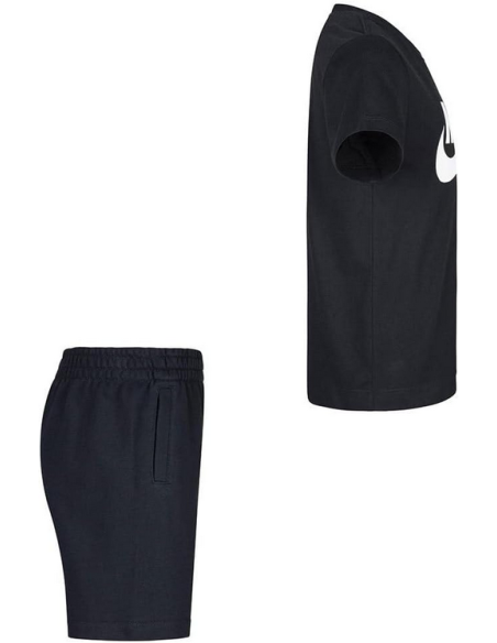 Nike Club Tee & Shorts - Black