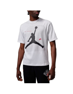 T-shirt Ragazzo JORDAN JUMPMAN GRID BLUR - BIANCO