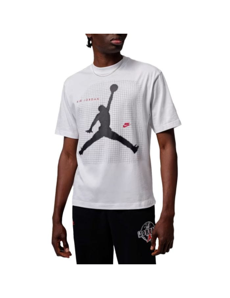 Jordan Jumpman Grid Blur Boys' T-Shirt - White