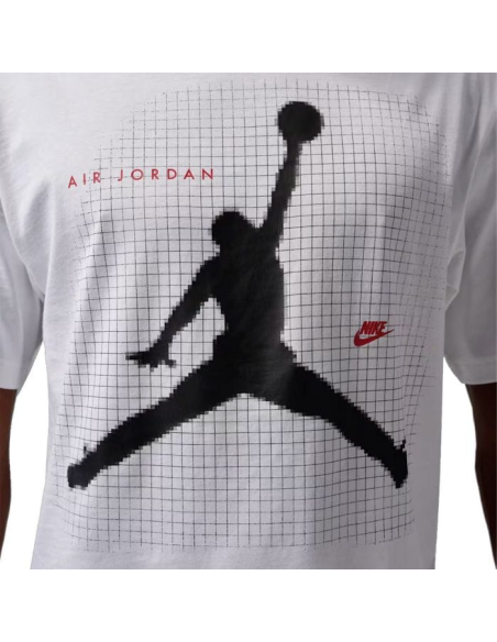 Jordan Jumpman Grid Blur Boys' T-Shirt - White