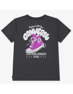 T-shirt ragazza Converse BUBBLE SNEAKER - Grigio 2