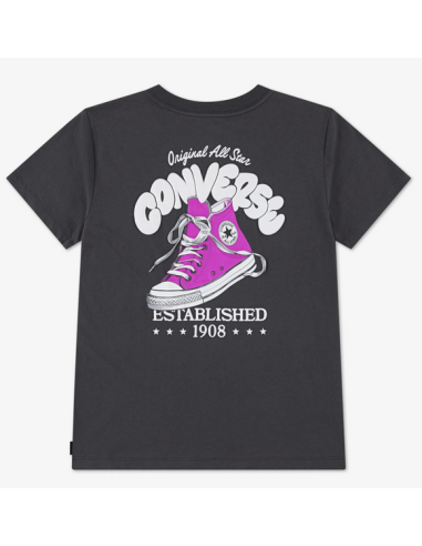T-shirt ragazza Converse BUBBLE SNEAKER - Grigio