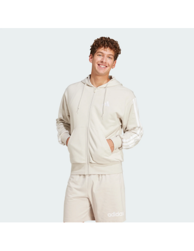 Adidas Essentials 3-Stripes Men's Jacket - BEIGE
