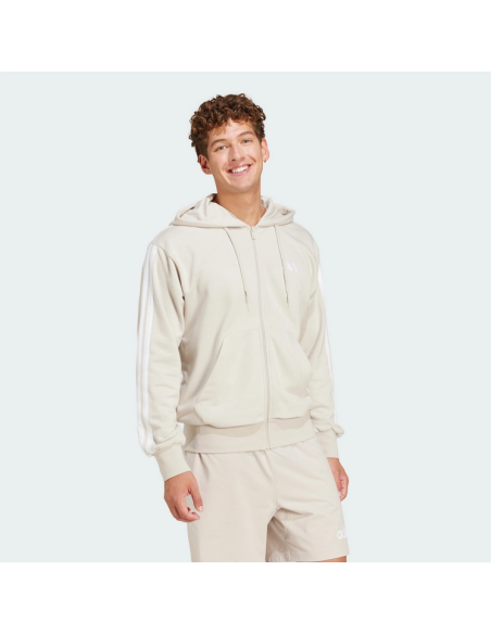 Giacca Uomo Adidas Essentials 3-Stripes - BEIGE