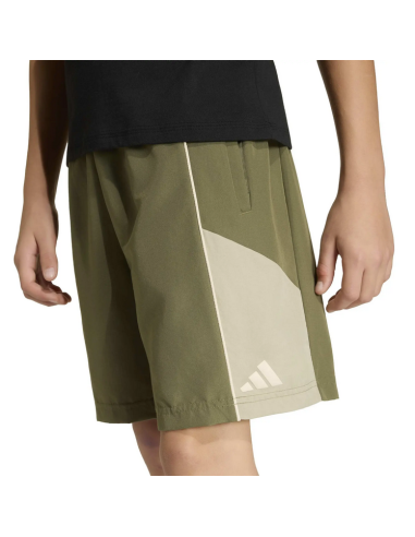 ADIDAS COLOR BLOCK Boys' Shorts - GREEN