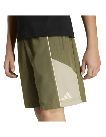 ADIDAS COLOR BLOCK Boys' Shorts - GREEN