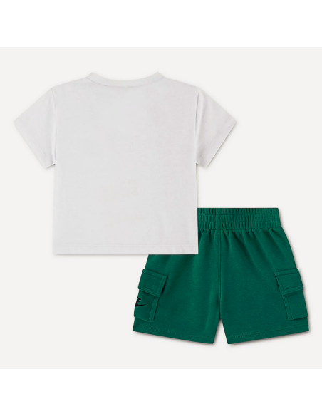 Nike Pocket Tee Kids' Set - White/Green