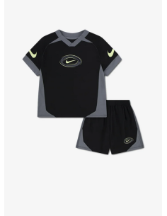 Nike Dri-Fit Swoosh Kids' Outfit - Black/Gray