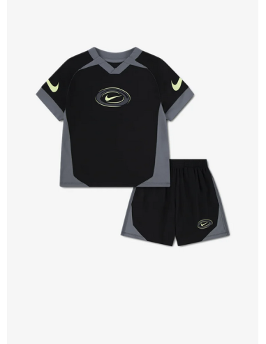 Nike Dri-Fit Swoosh Kids' Outfit - Black/Gray