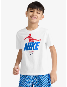 T-shirt Bambino Nike Bicycle Kick - Bianco