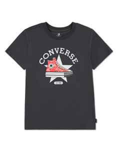 Converse sneaker graphics girls' T-shirt - Grey/Red