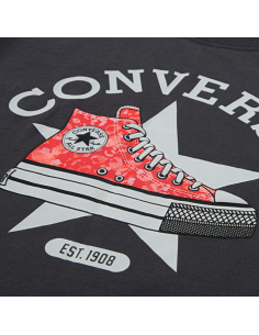 Converse sneaker graphics girls' T-shirt - Grey/Red 2