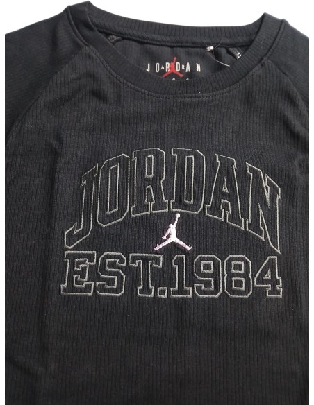 T-shirt Jordan Secret Diary pour fille - Noir