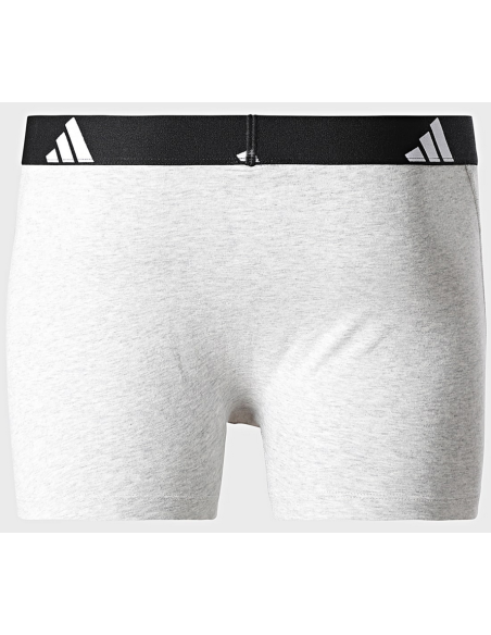 Due Boxer Uomo Adidas Active Flex Cotton - Nero/Grigio