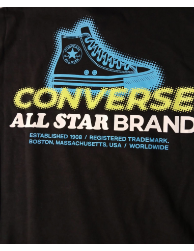 Tuta Ragazzo Converse GLOBE FRONTBACK - NERO