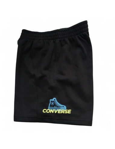 Tuta Ragazzo Converse GLOBE FRONTBACK - NERO
