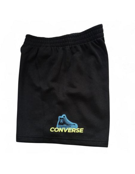 Tuta Ragazzo Converse GLOBE FRONTBACK - NERO
