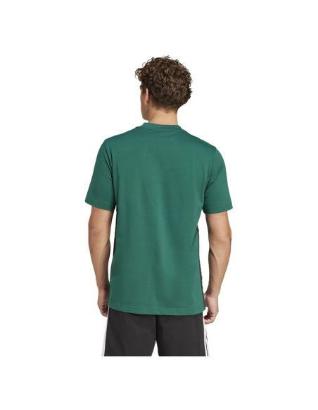 T-shirt uomo Adidas Essentials 3-Stripes - VERDE