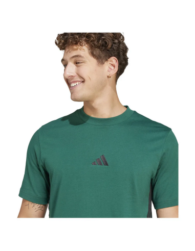 Adidas Essentials 3-Stripes men's t-shirt - GREEN
