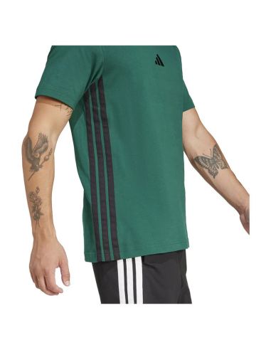 Adidas Essentials 3-Stripes men's t-shirt - GREEN