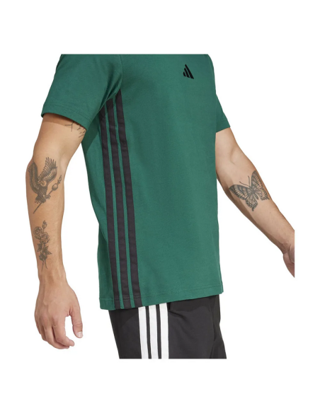 Adidas Essentials 3-Stripes men's t-shirt - GREEN