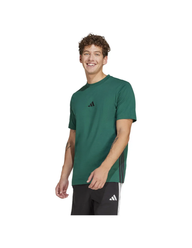 Adidas Essentials 3-Stripes men's t-shirt - GREEN