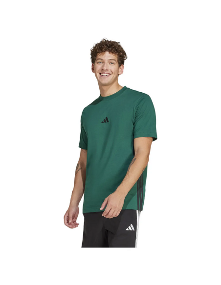 Adidas Essentials 3-Stripes men's t-shirt - GREEN