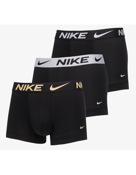 Tre Boxer Nike Essential Micro Dri-Fit - Nero/Grigio/Giallo
