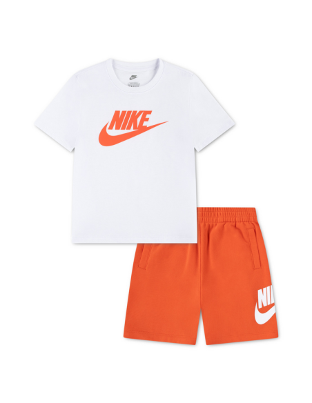 Nike Club Kids' Tracksuit - White/Orange
