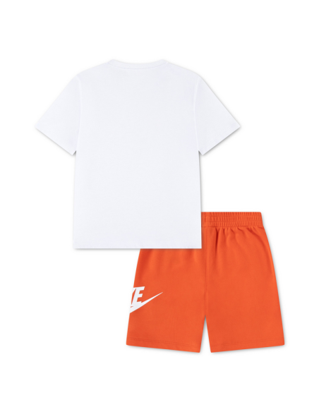 Completo Bambino NIKE CLUB - BIANCO / ARANCIONE