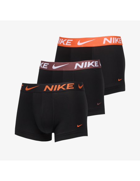 Tre Boxer Nike Essential Micro Dri-Fit - Nero/Arancio/Bordeaux