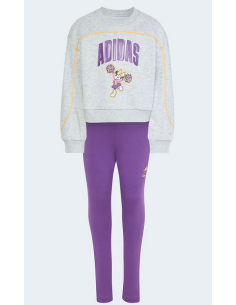 Completo Bambina Adidas Disney Minnie - Grigio/Viola 2