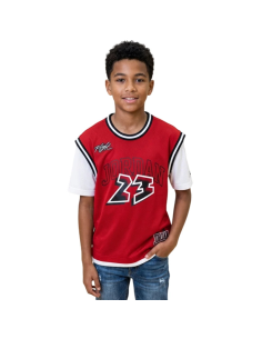T-shirt Ragazzo Basket Jordan 23 JERSEY - ROSSO