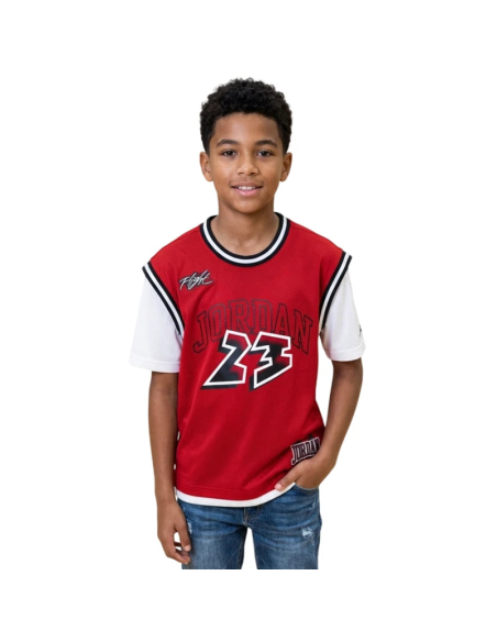 Jordan 23 Jersey Boys' Basketball T-Shirt - Red