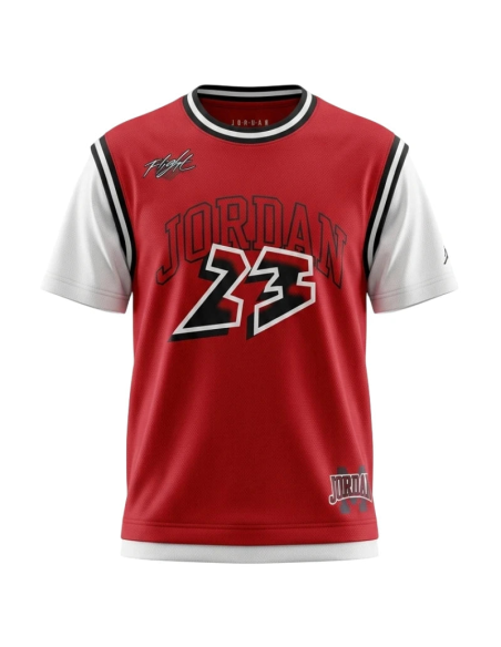 T-shirt Ragazzo Basket Jordan 23 JERSEY - ROSSO