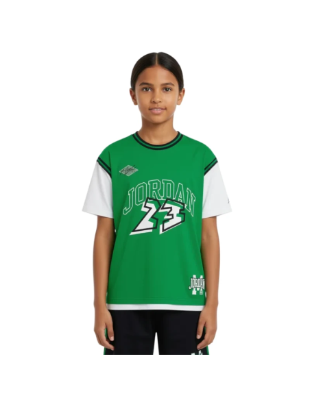 T-shirt Ragazzo Basket Jordan 23 JERSEY - Verde