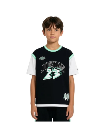 T-shirt Ragazzo Basket Jordan 23 JERSEY - Nero