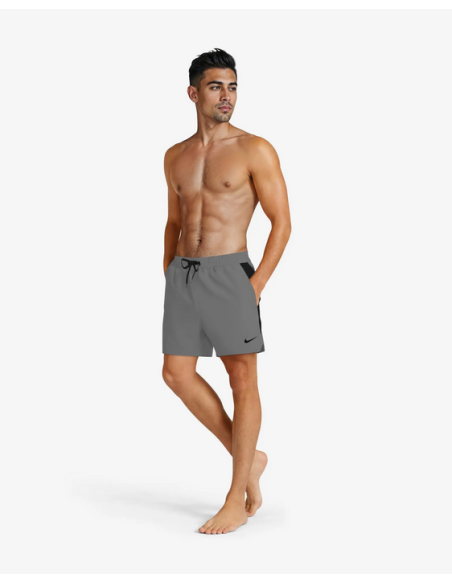 Costume da Bagno Uomo Nike Contend Solid Essentials - Grigio
