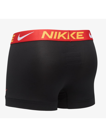 Three Nike Essential Micro Dri-Fit Boxers - Black/Gray/Yellow/Red