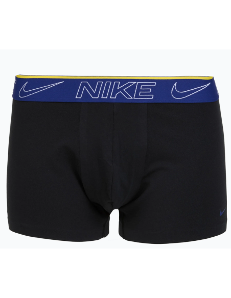 Two Nike Elite Cotton Stretch Boxers - Black/Blue/Bordeaux