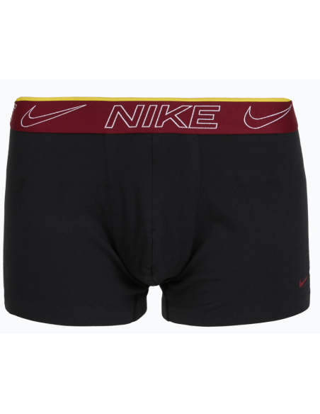 Two Nike Elite Cotton Stretch Boxers - Black/Blue/Bordeaux