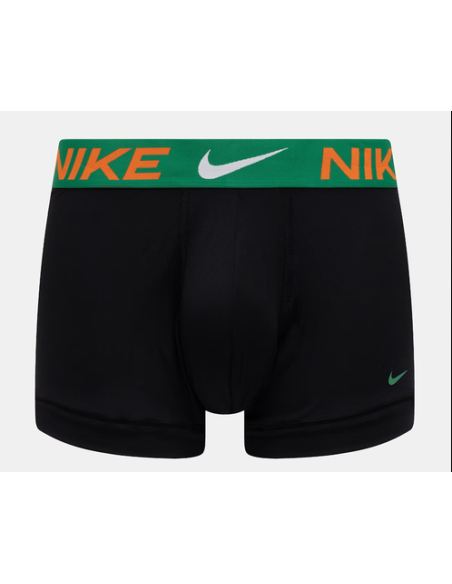 Nike Essential Micro Dri-Fit Three-Pack Boxer Shorts - Black/Green/Orange/Blue