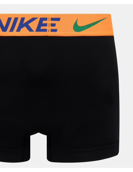 Nike Essential Micro Dri-Fit Three-Pack Boxer Shorts - Black/Green/Orange/Blue