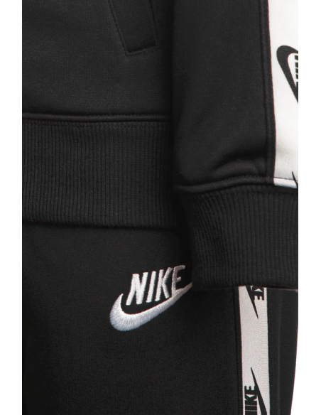 Tuta Bambino Nike FULL ZIP set logo - NERO