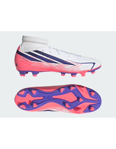 Scarpe Calcio Adidas F50 Hyperfast Club Mid - Bianco