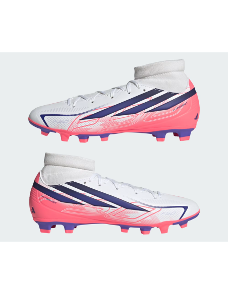 Adidas F50 Hyperfast Club Mid Soccer Shoes - White