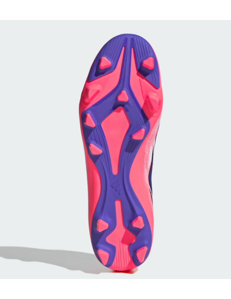 Scarpe Calcetto Bambino Adidas F50 Hyperfast Club - Bianco/Fucsia