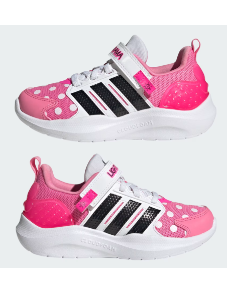 ADIDAS DISNEY LIGHTORAMA MINNIE MOUSE EL C Girls' Shoes - Pink/White