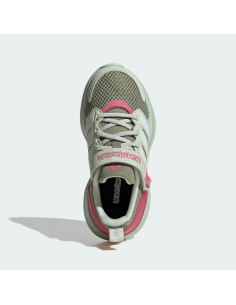 ADIDAS LIGHTORAMA RNR EL C GIRLS' SHOES - GREEN/PINK 2
