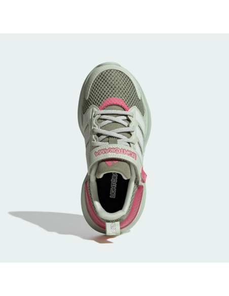SCARPE BAMBINA ADIDAS LIGHTORAMA RNR EL C - VERDE/ROSA
